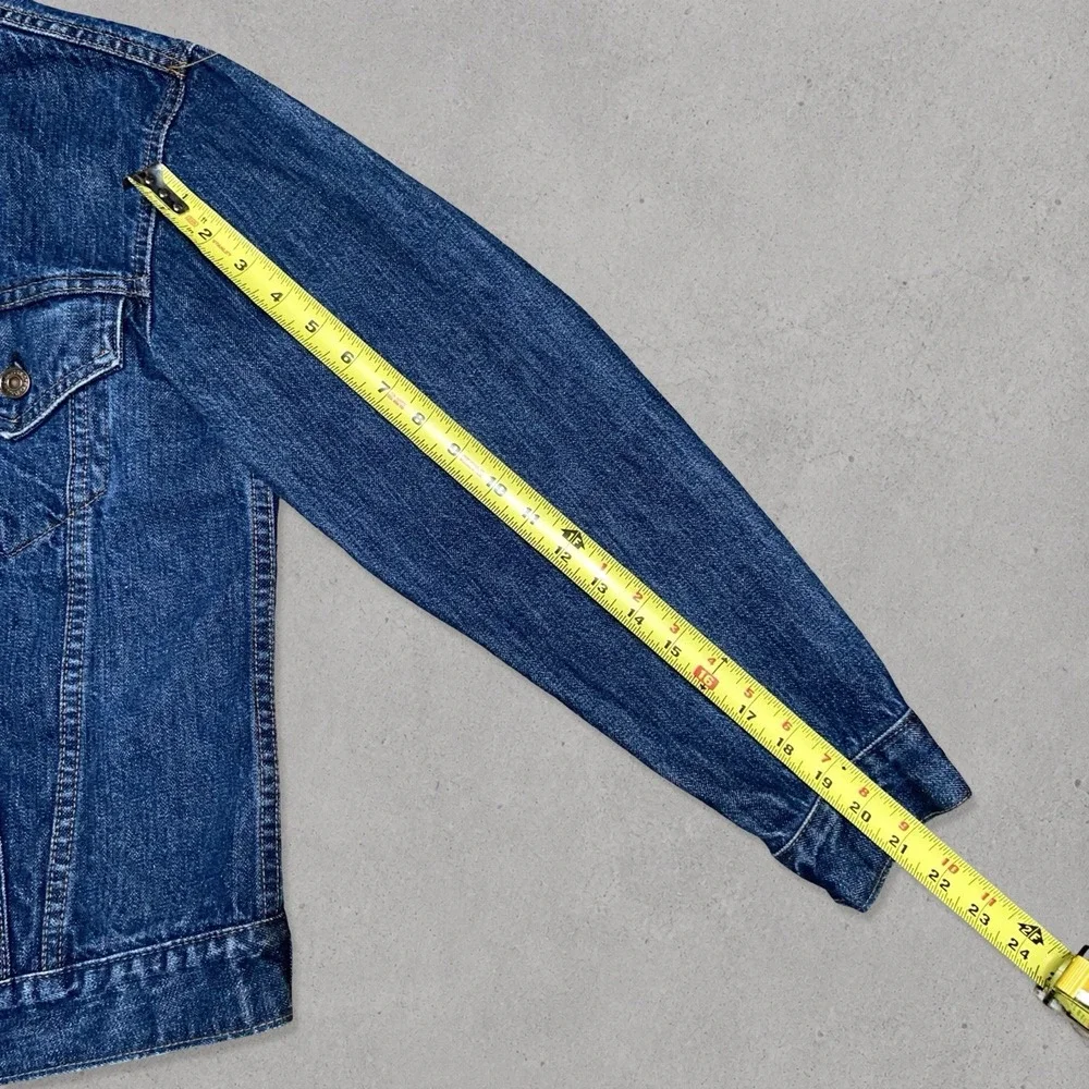 Vintage Early 70s Levi's Denim Trucker Jacket Size 36 USA Made Factory Code 52